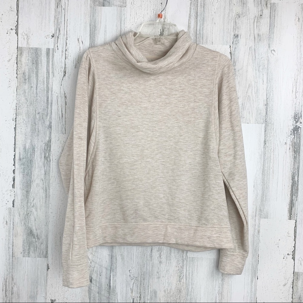 Turtle Cowl Neck Fleece lined Pullover Sweatshirt - Picture 3 of 6